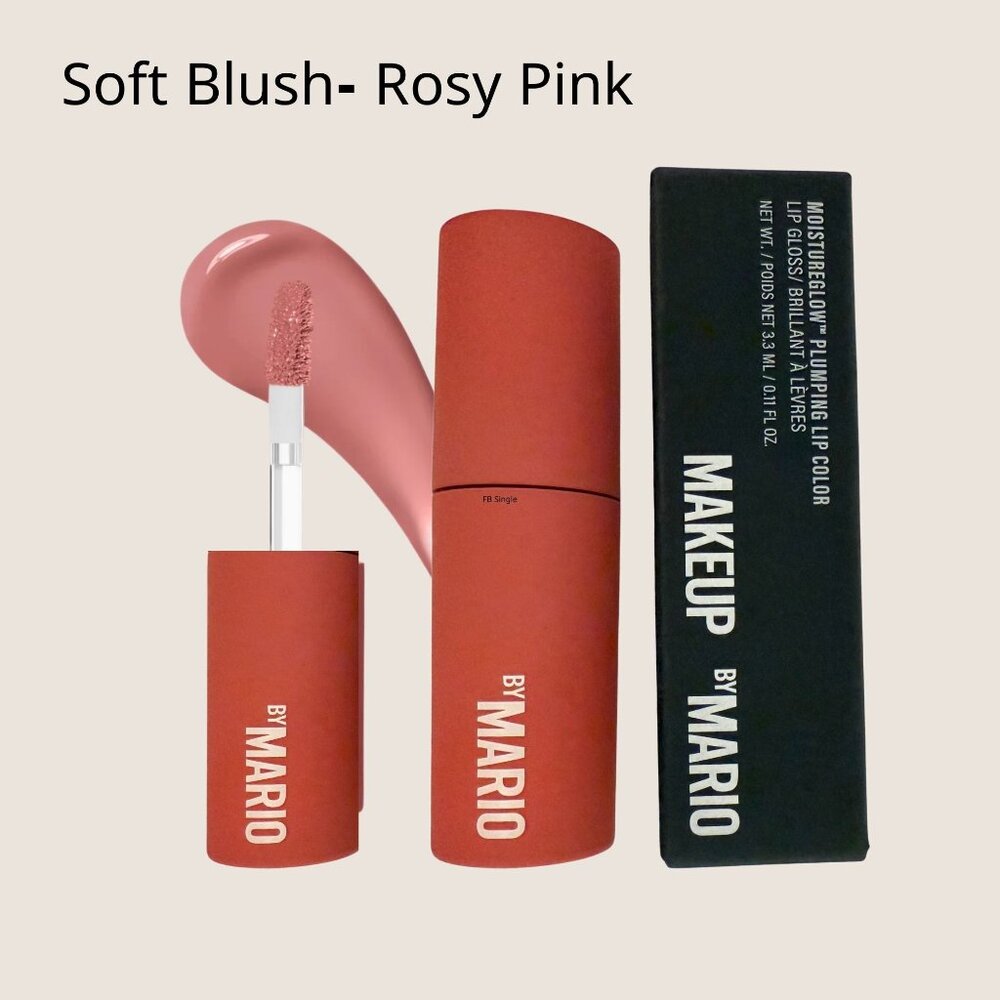 Makeup By Mario Moistureglow Plumping Lip Color Soft Blush Pink Vegan Cruel 3.3m